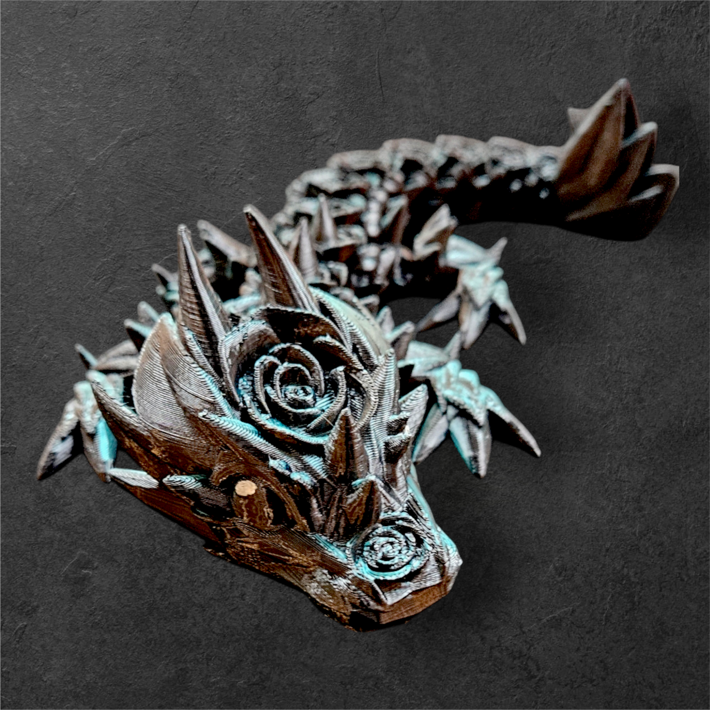 Black and Green Color Shift Baby Rose Dragon