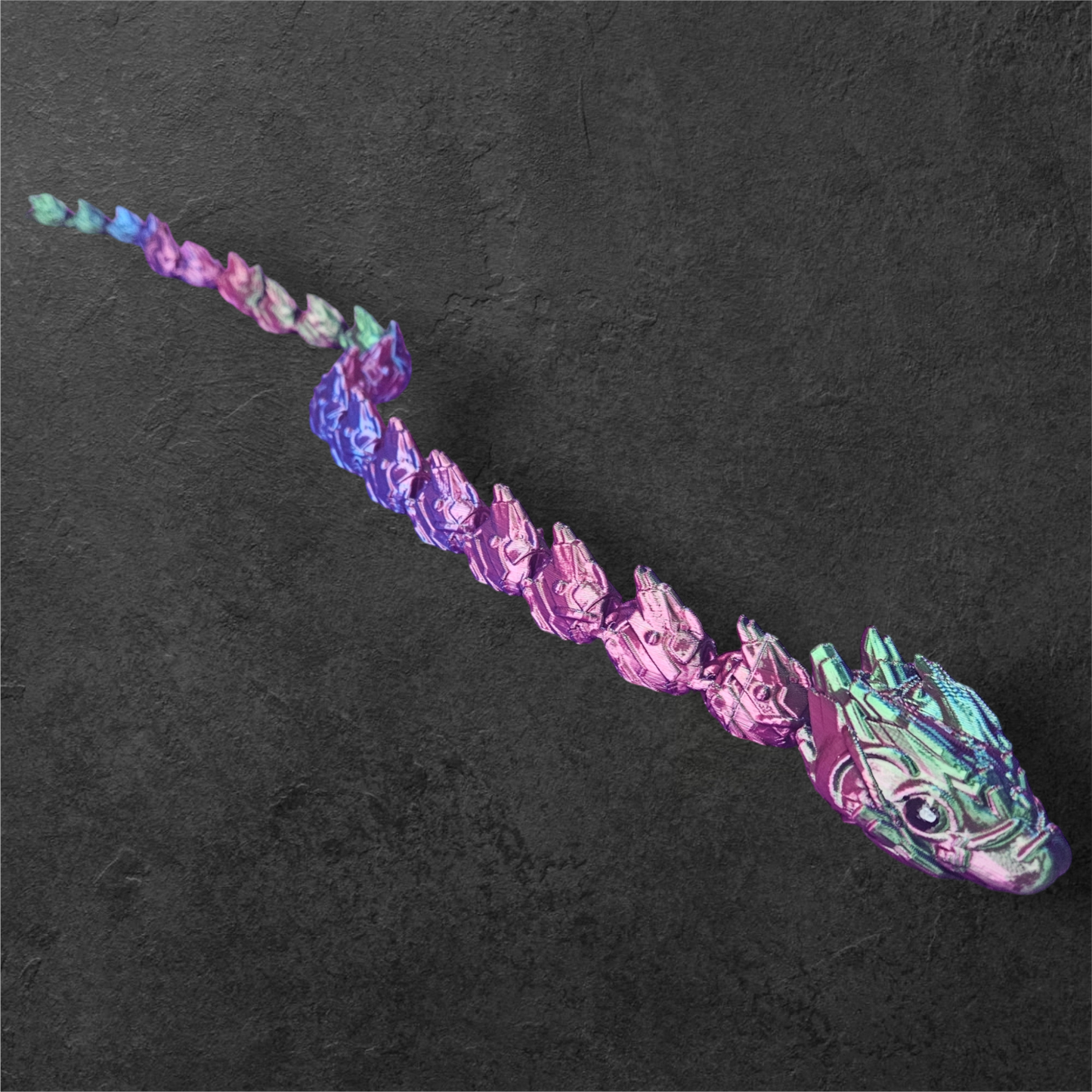 Tri-Color 3D Printed Cyborg Snake