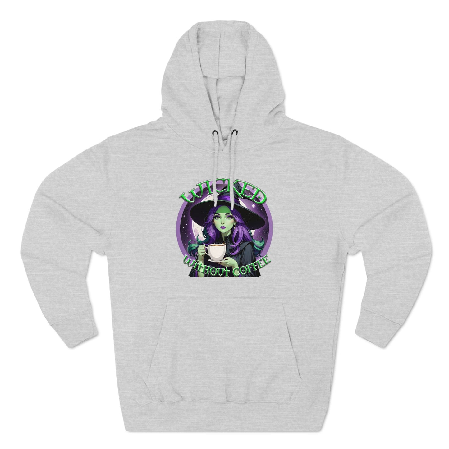 Wicked Without Coffee Three-Panel Fleece Hoodie