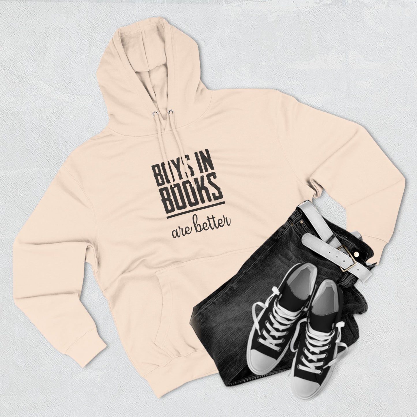 Boys in Books are Better Fleece Hoodie