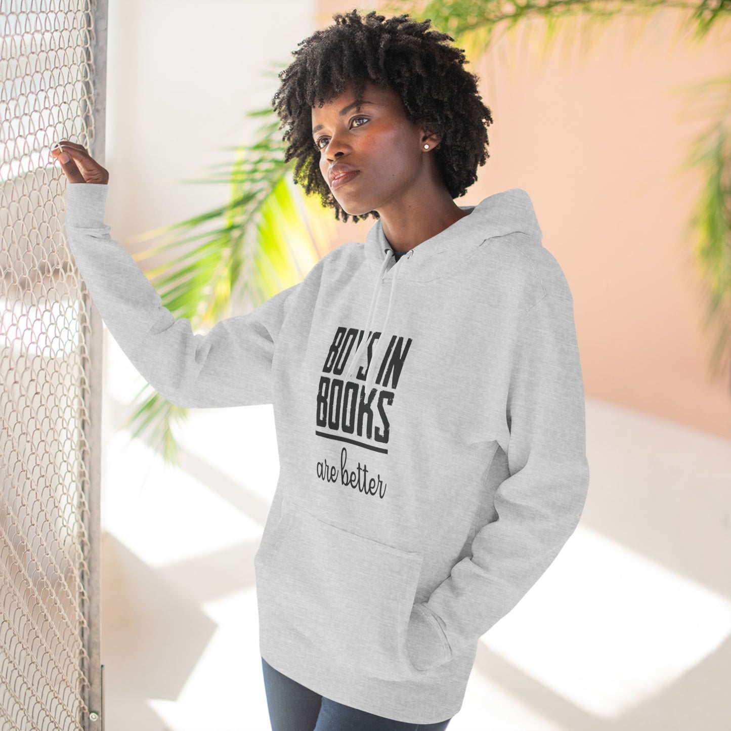 Boys in Books are Better Fleece Hoodie