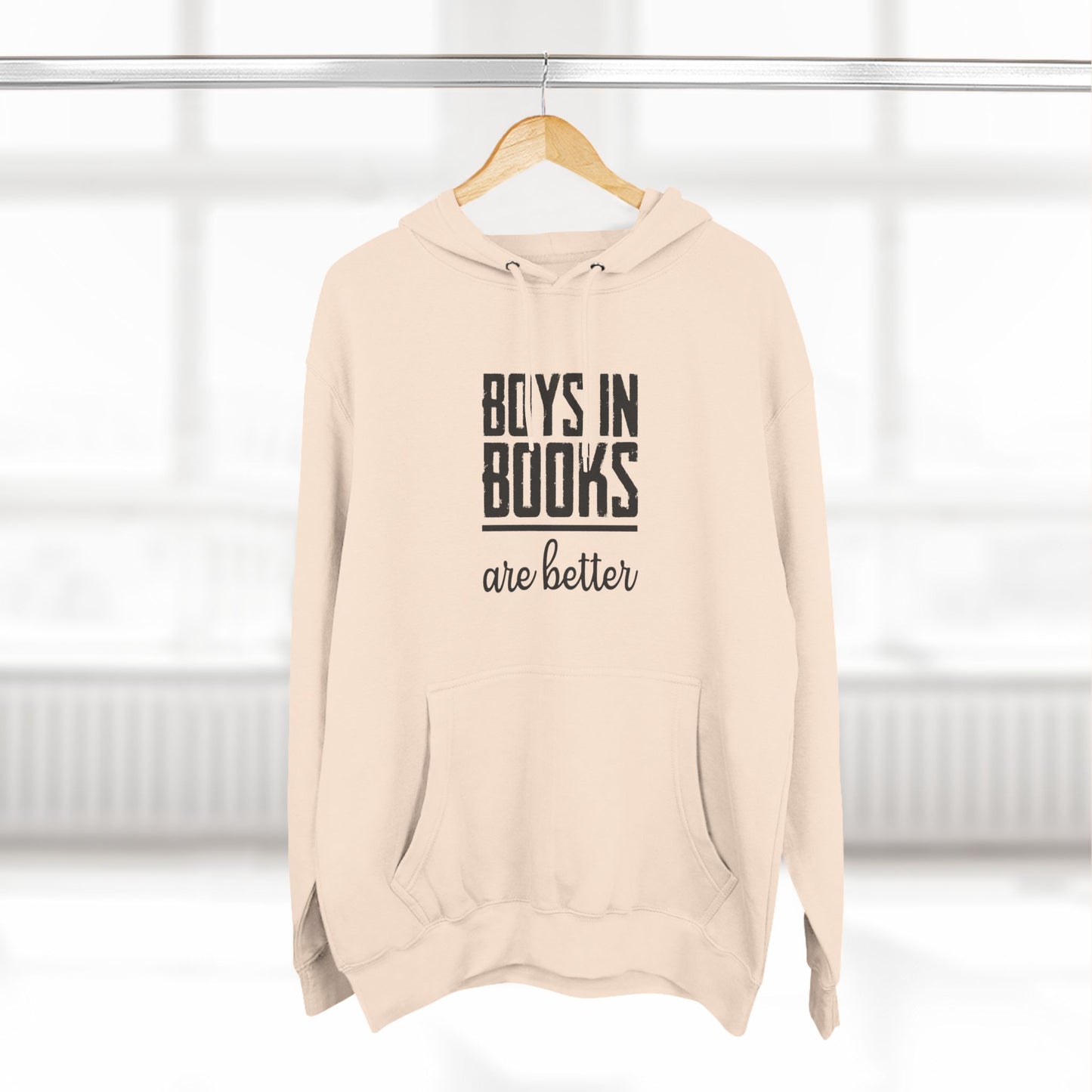 Boys in Books are Better Fleece Hoodie