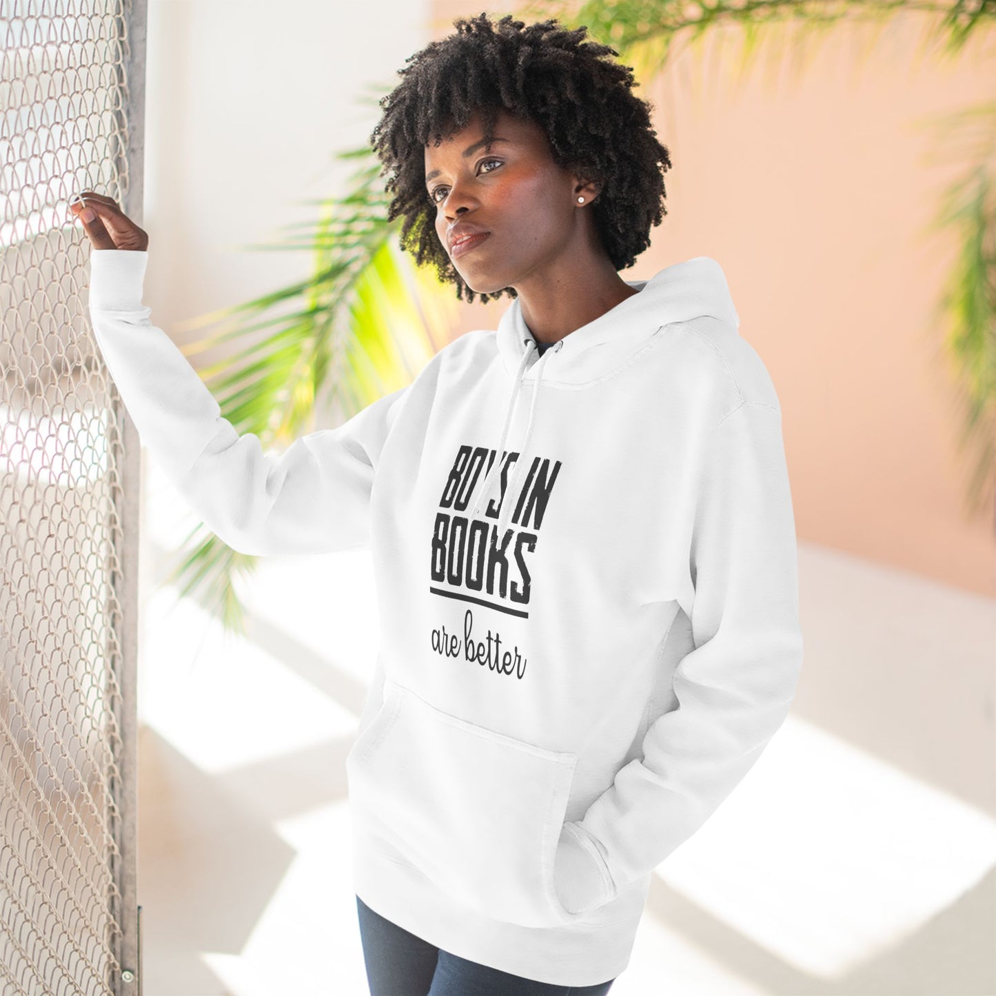 Boys in Books are Better Fleece Hoodie