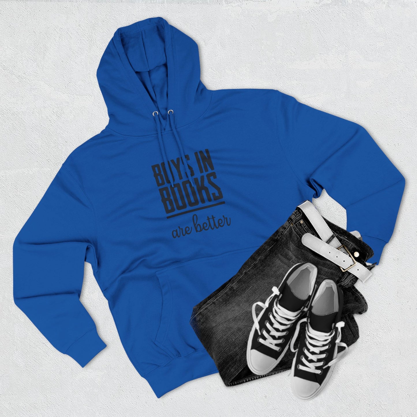 Boys in Books are Better Fleece Hoodie