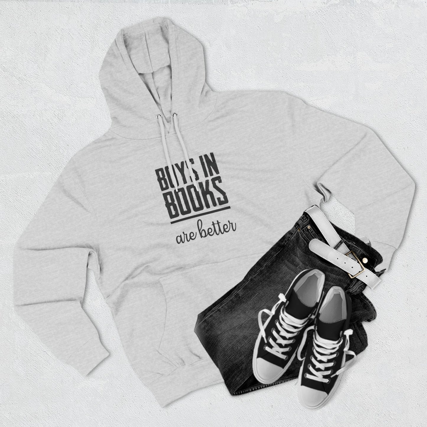 Boys in Books are Better Fleece Hoodie