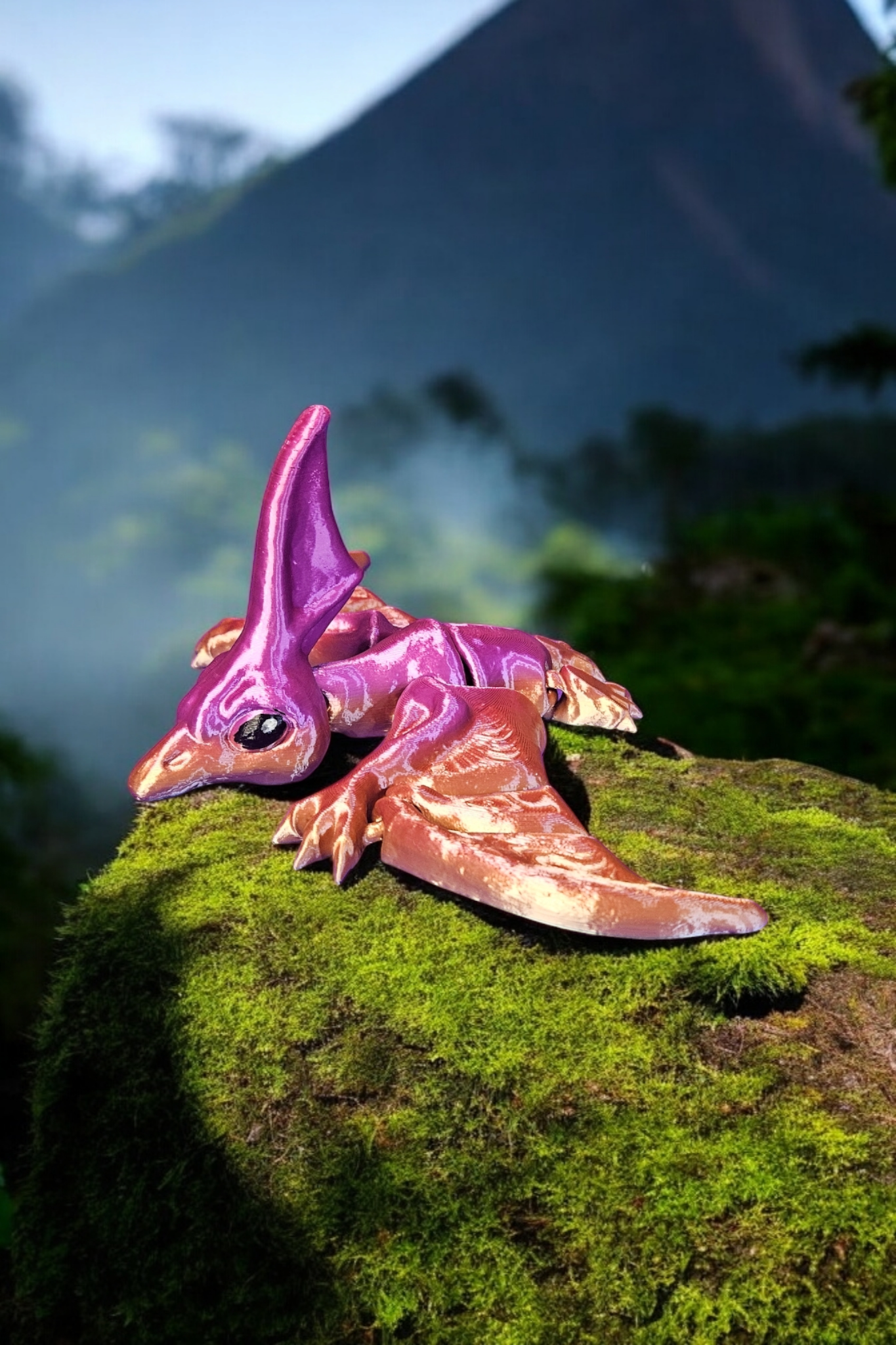 Colorful Nyctosaurus 3D Printed Mini