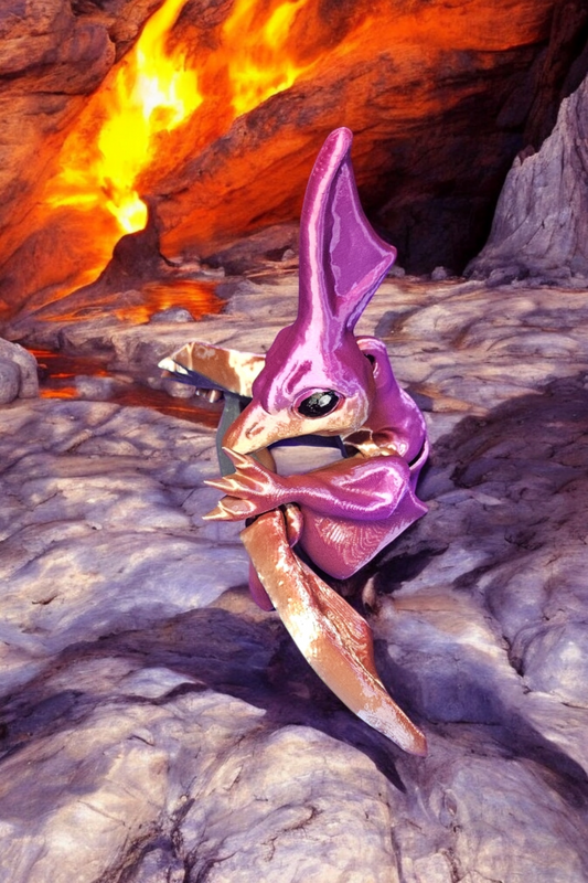 Colorful Nyctosaurus 3D Printed Mini