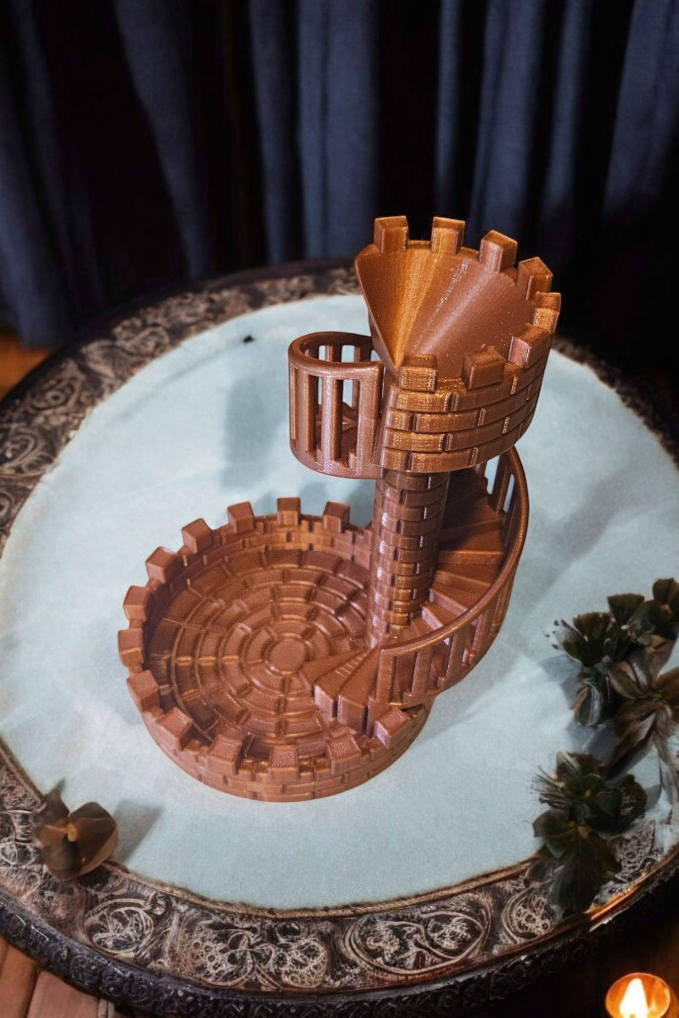 3D Printed Castle Tower Dice Roller