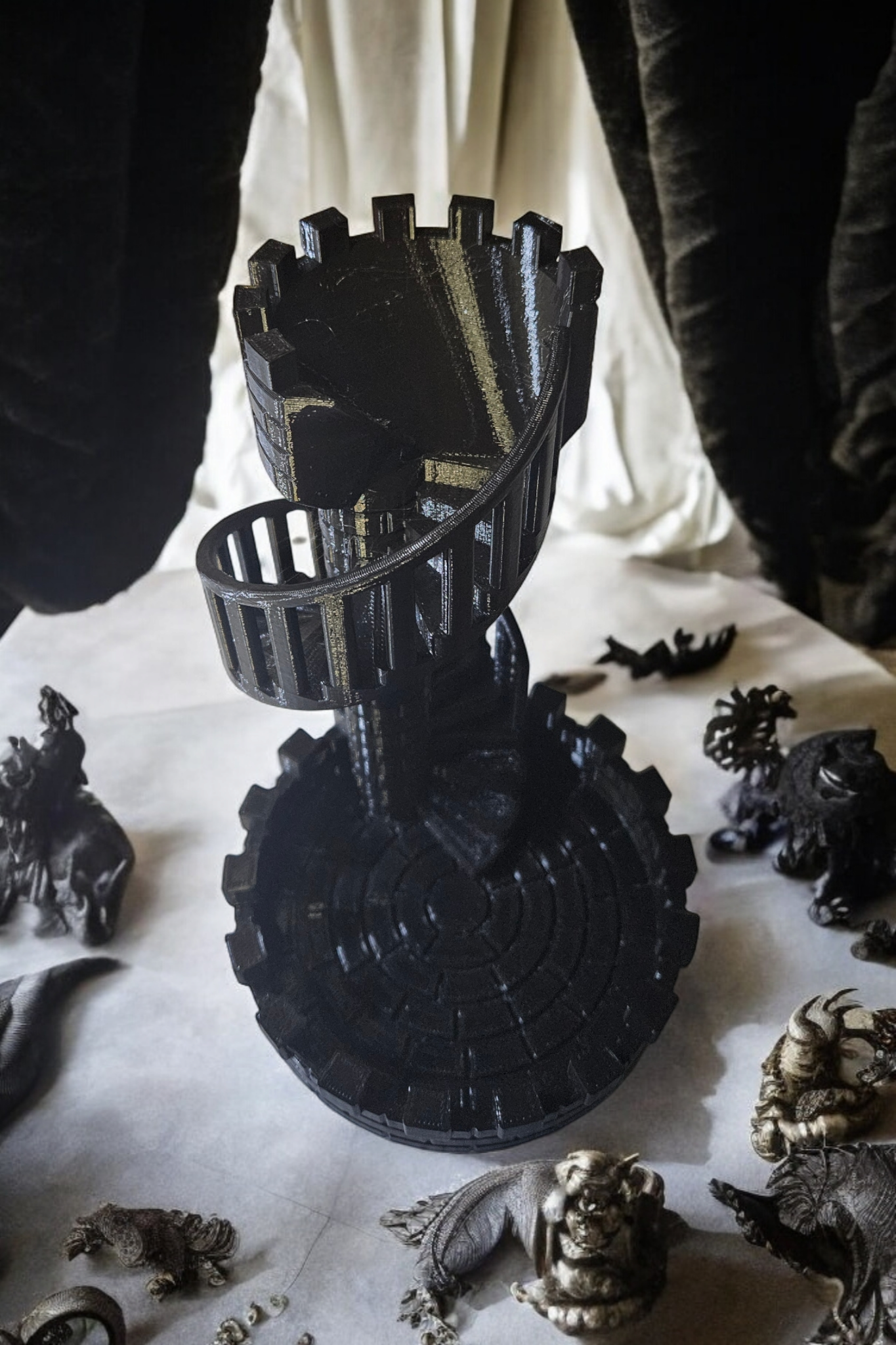 3D Printed Castle Tower Dice Roller