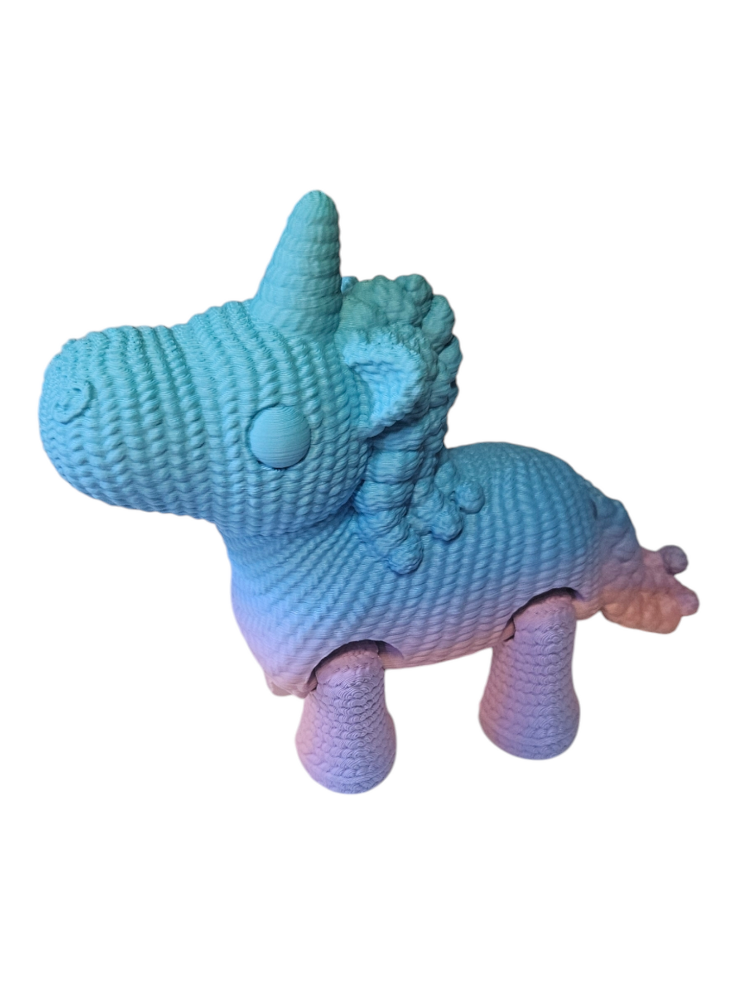 Crochet Style Pastel Rainbow Unicorn