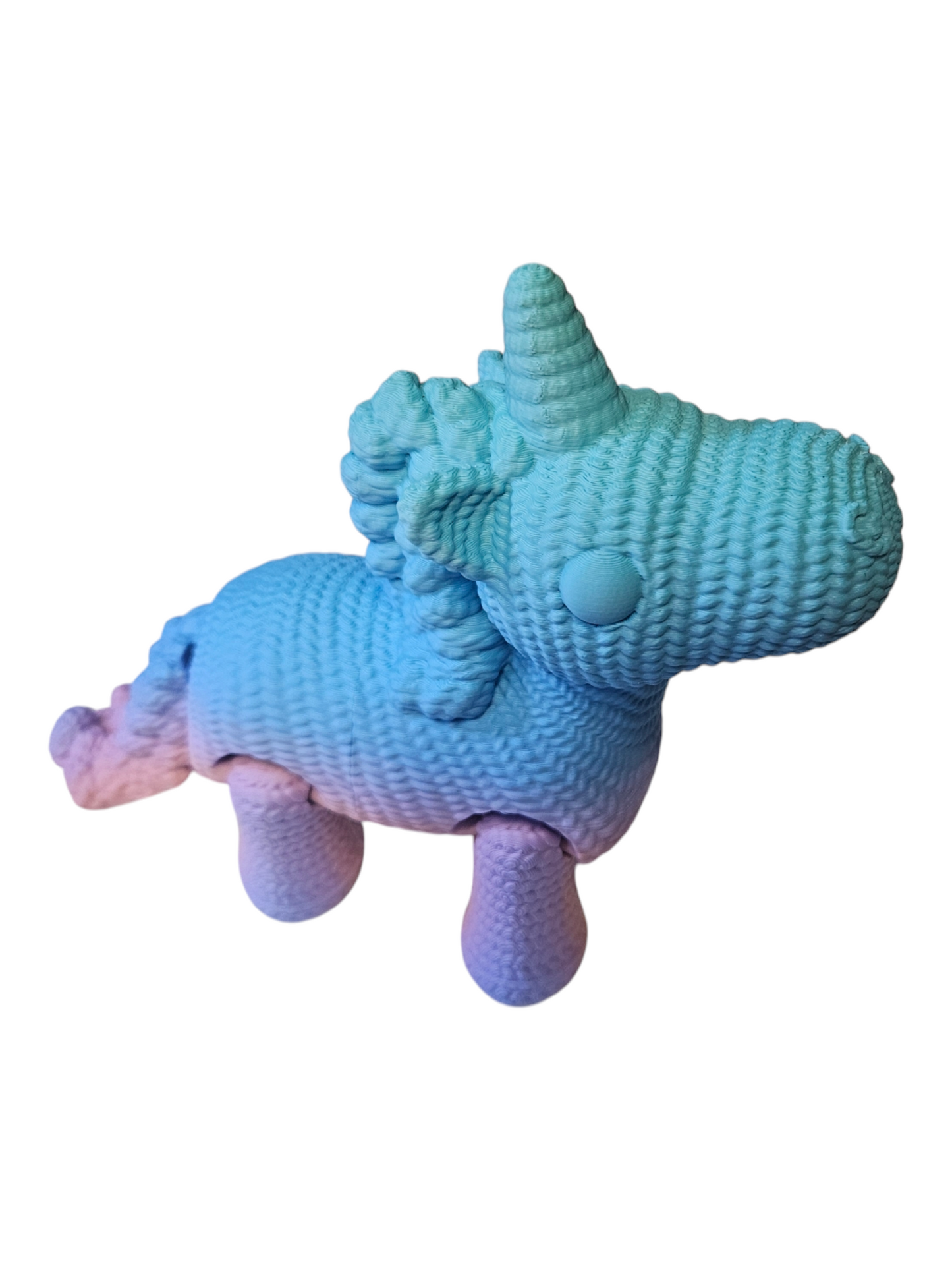 Crochet Style Pastel Rainbow Unicorn