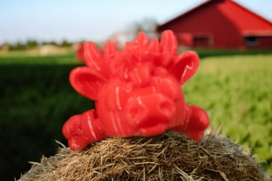 Mini 3D Printed Fidget Spinner Cow