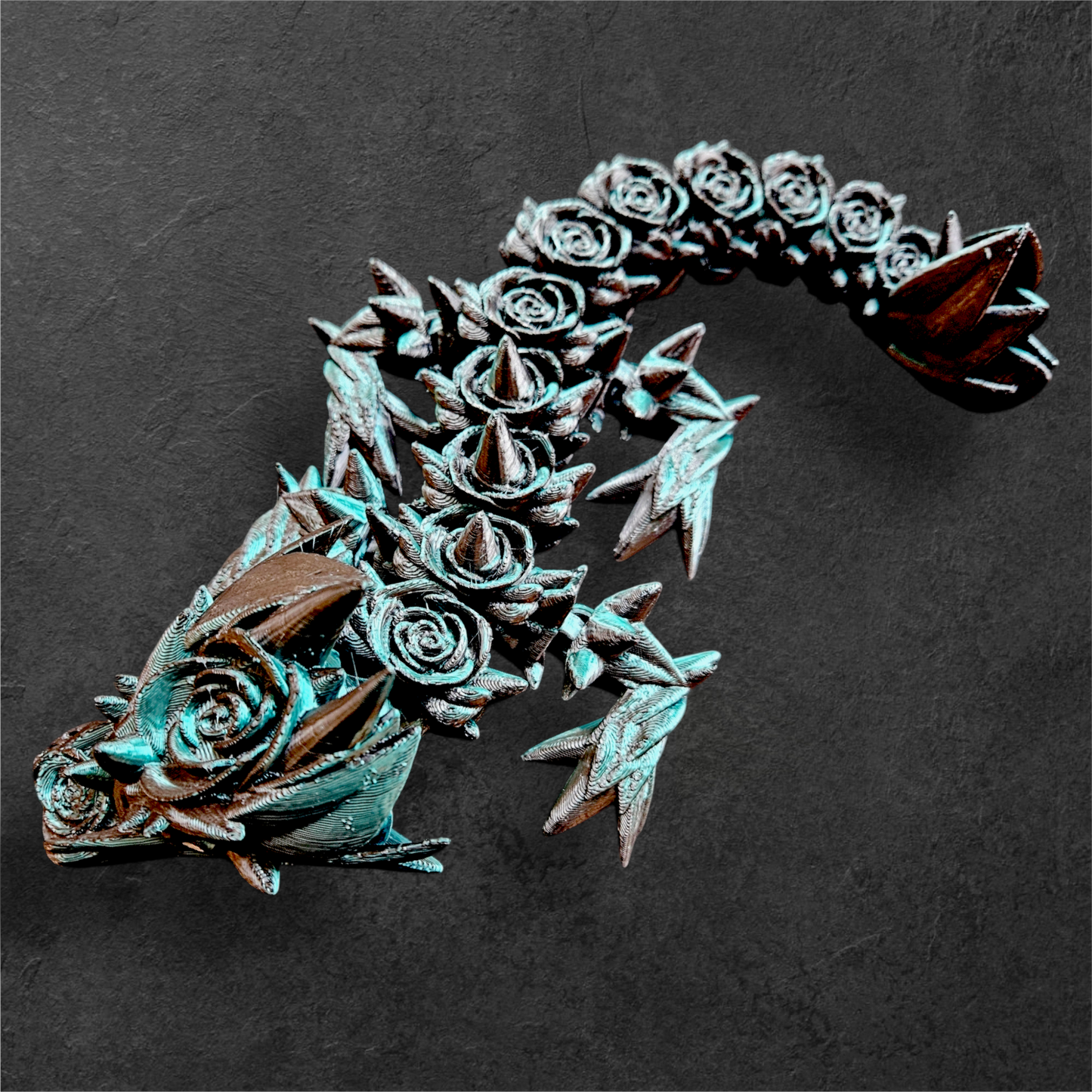 Black and Green Color Shift Baby Rose Dragon