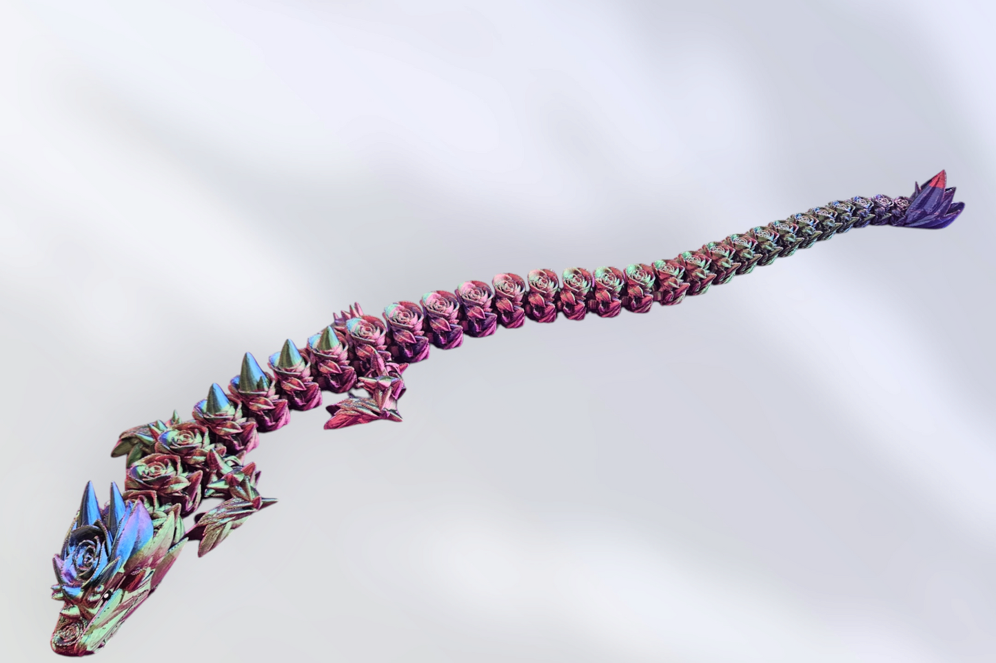 XL 3 Color Rose Dragon 3D Print